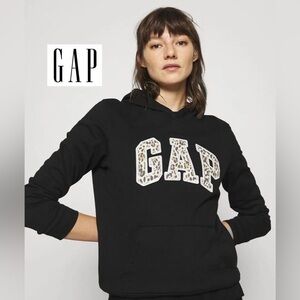Gap logo hoodie Black leopard